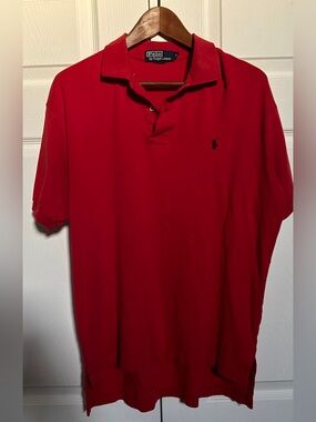 Polo Ralph Lauren Red Cotton Polo Shirt Made in USA
